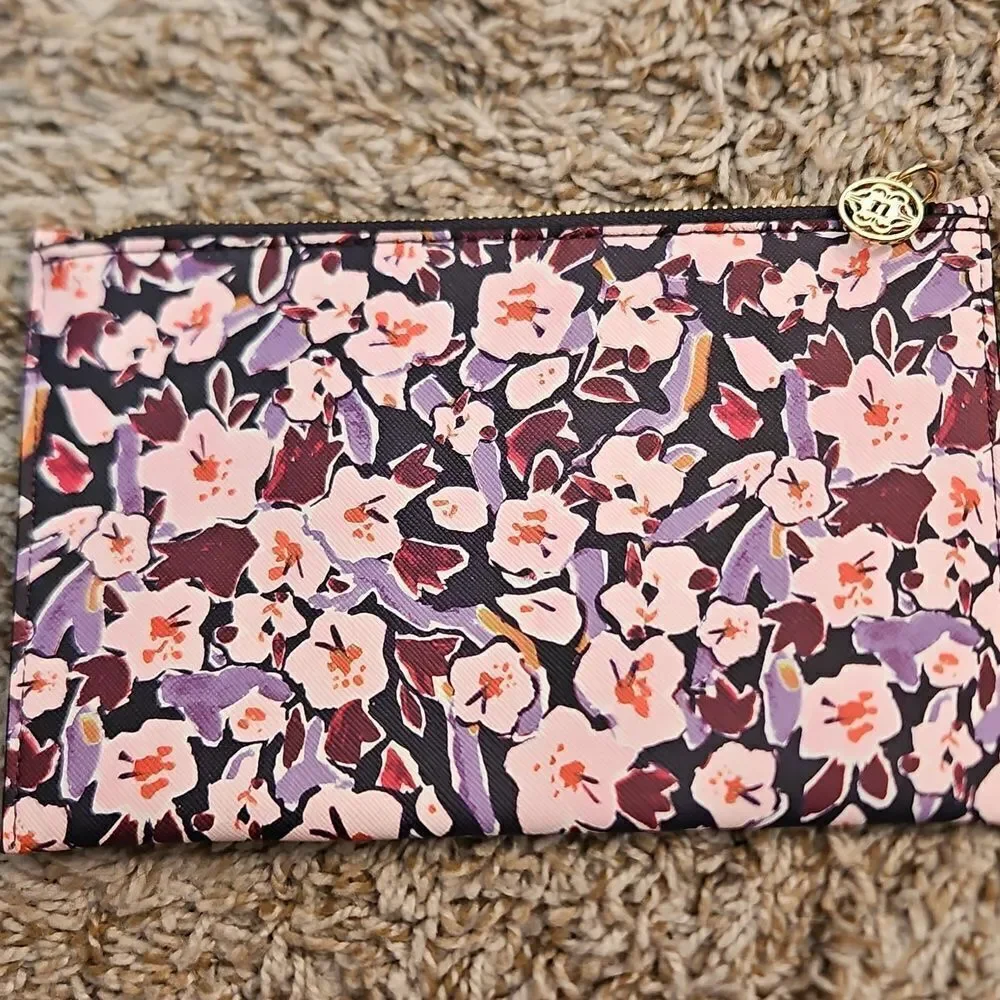 Nanette Lepore Plum Blossom Zipper Pouch